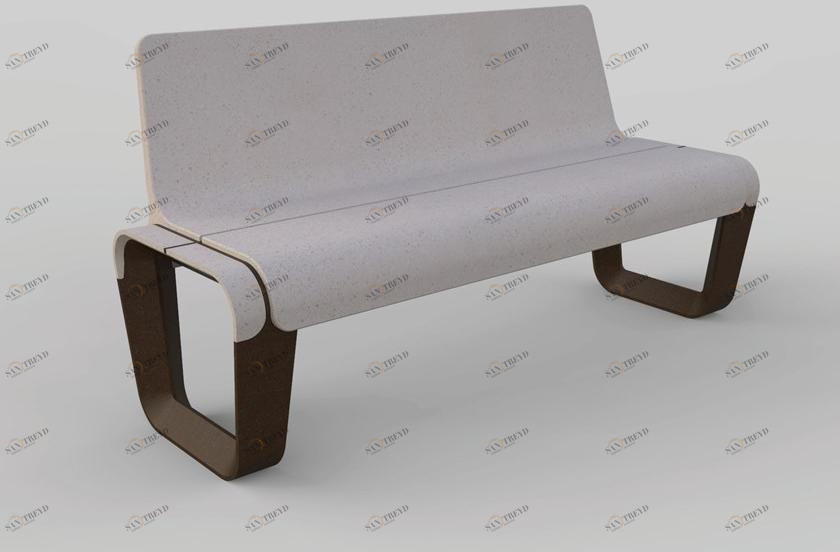 Manufatti Viscio Реконструированная каменная скамья со спинкой Key sun-id-1469045