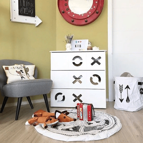 Комод детский с 3 ящиками и декором "Продленка" МАНДАРИН ПРОДЛЕНКА 178742 Белый;серый Santreyd  - Вид №5