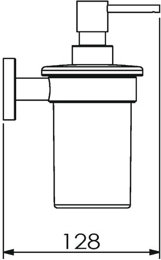 11021A Дозатор подвесной цвет хром LANGBERGER BURANO - Вид №2