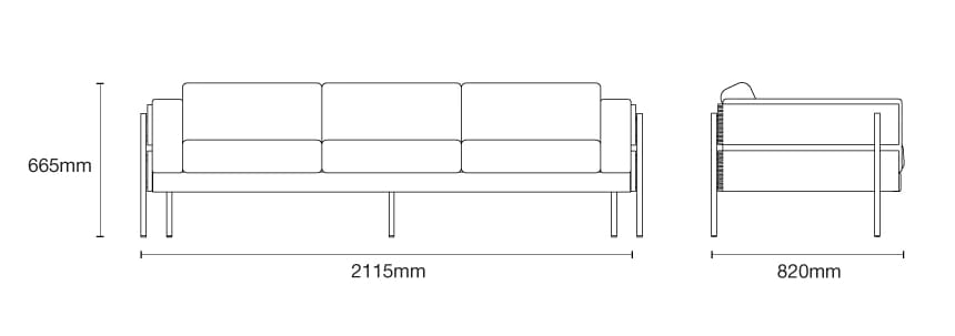3-местный кожаный диван Case форум ARCH-00078878 - Вид №10