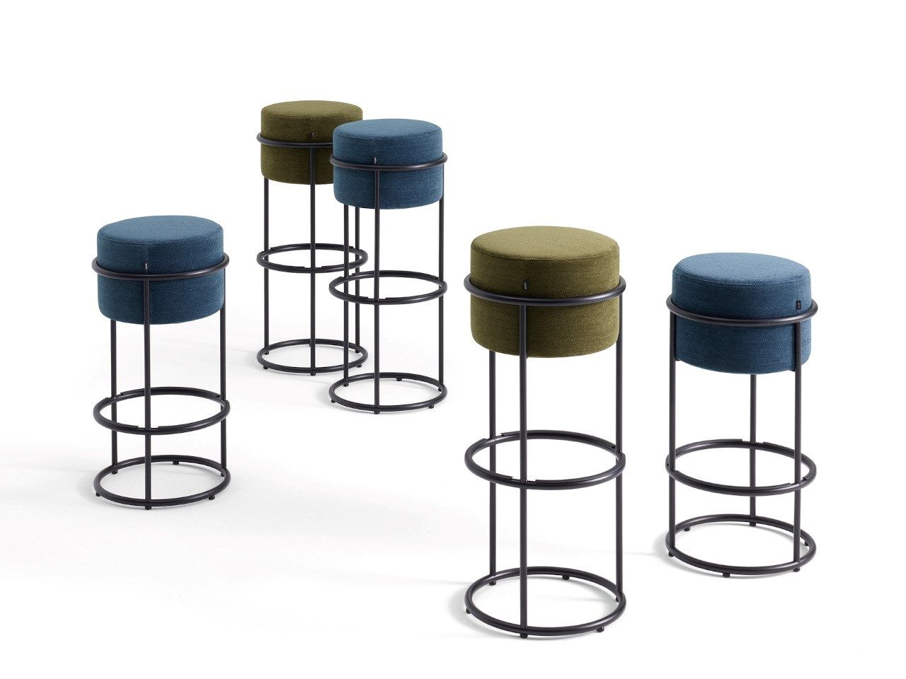 Тканевый барный стул с подставкой для ног COR Drop ARCH-00063092 - Вид №2