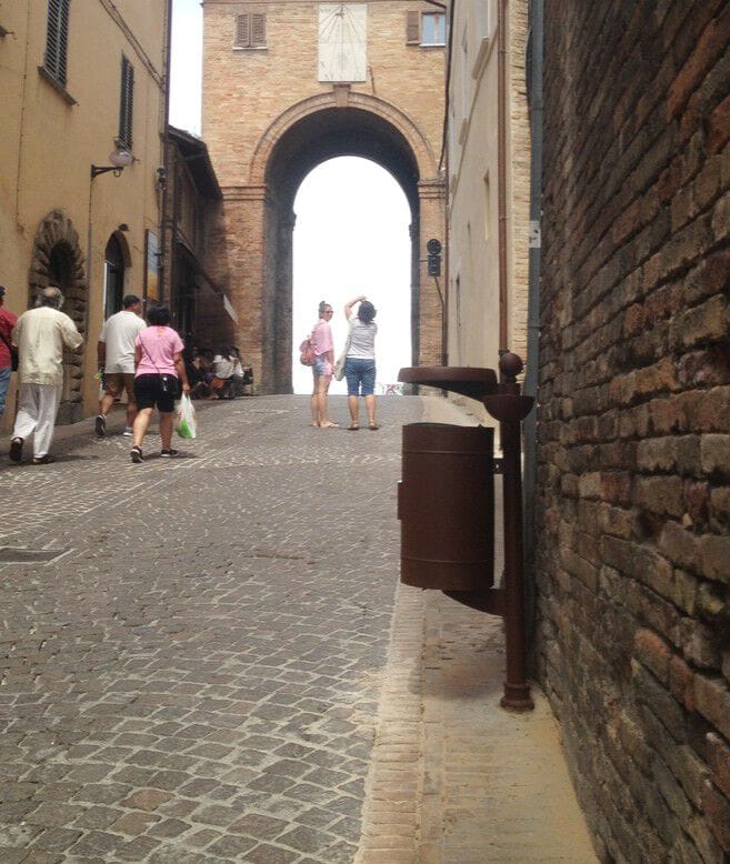 Стальная корзина для мусора с пепельницей Studio Città CORNER ARCH-00119941 - Вид №3