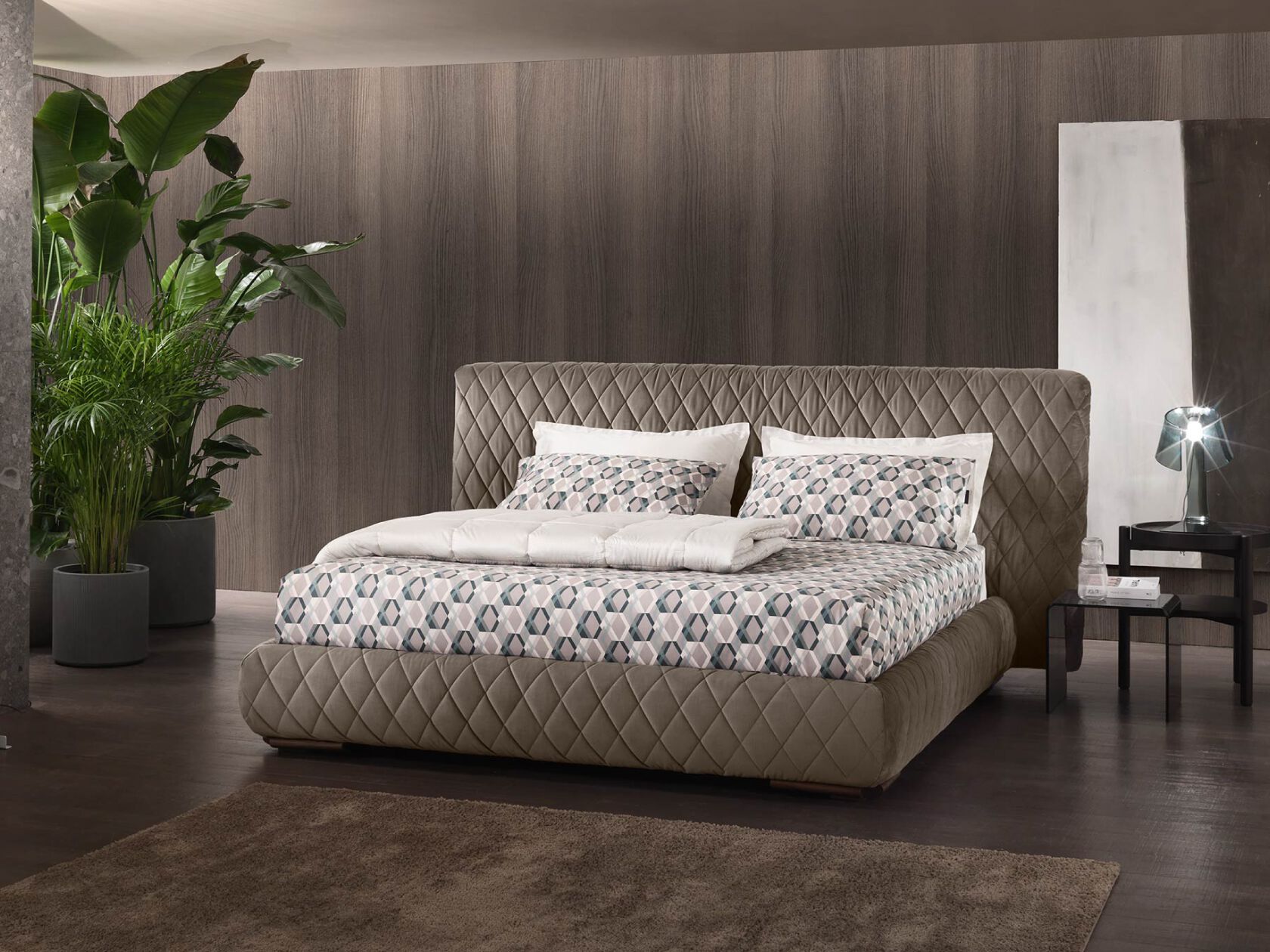 Мягкая кровать из ткани Altrenotti Why Not?! ARCH-00151420