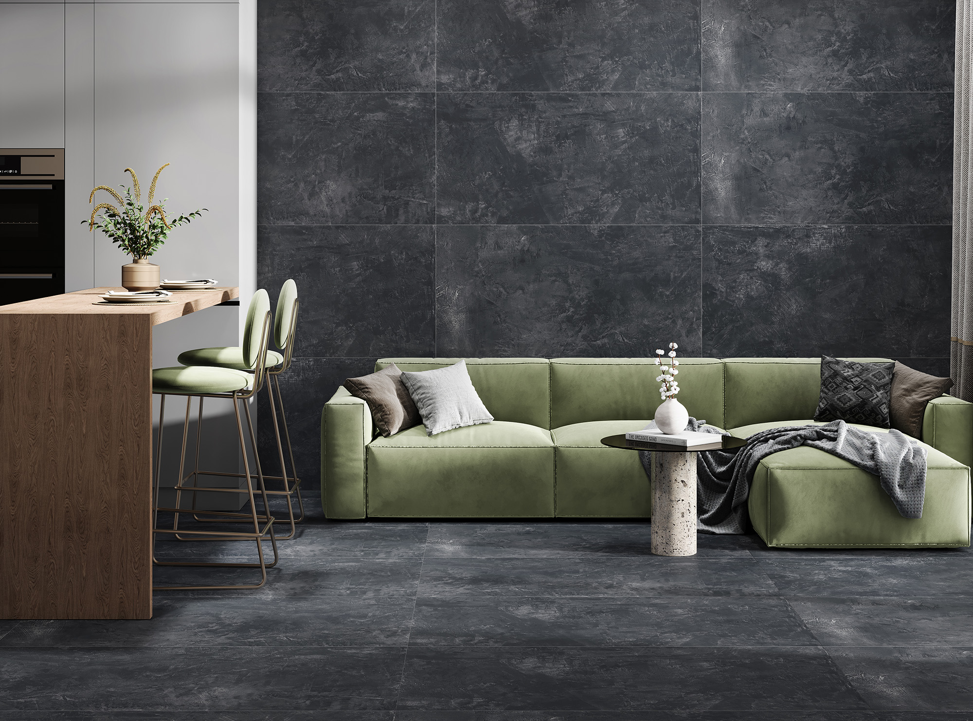 SYMPHONY NERO: Графитовая элегантность для вашего интерьера RT7008-A Arcadia Ceramica