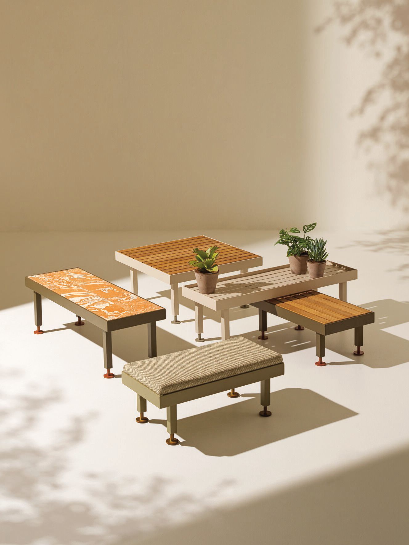 Металлическая садовая скамейка Ethimo семена ARCH-00121236 - Вид №7