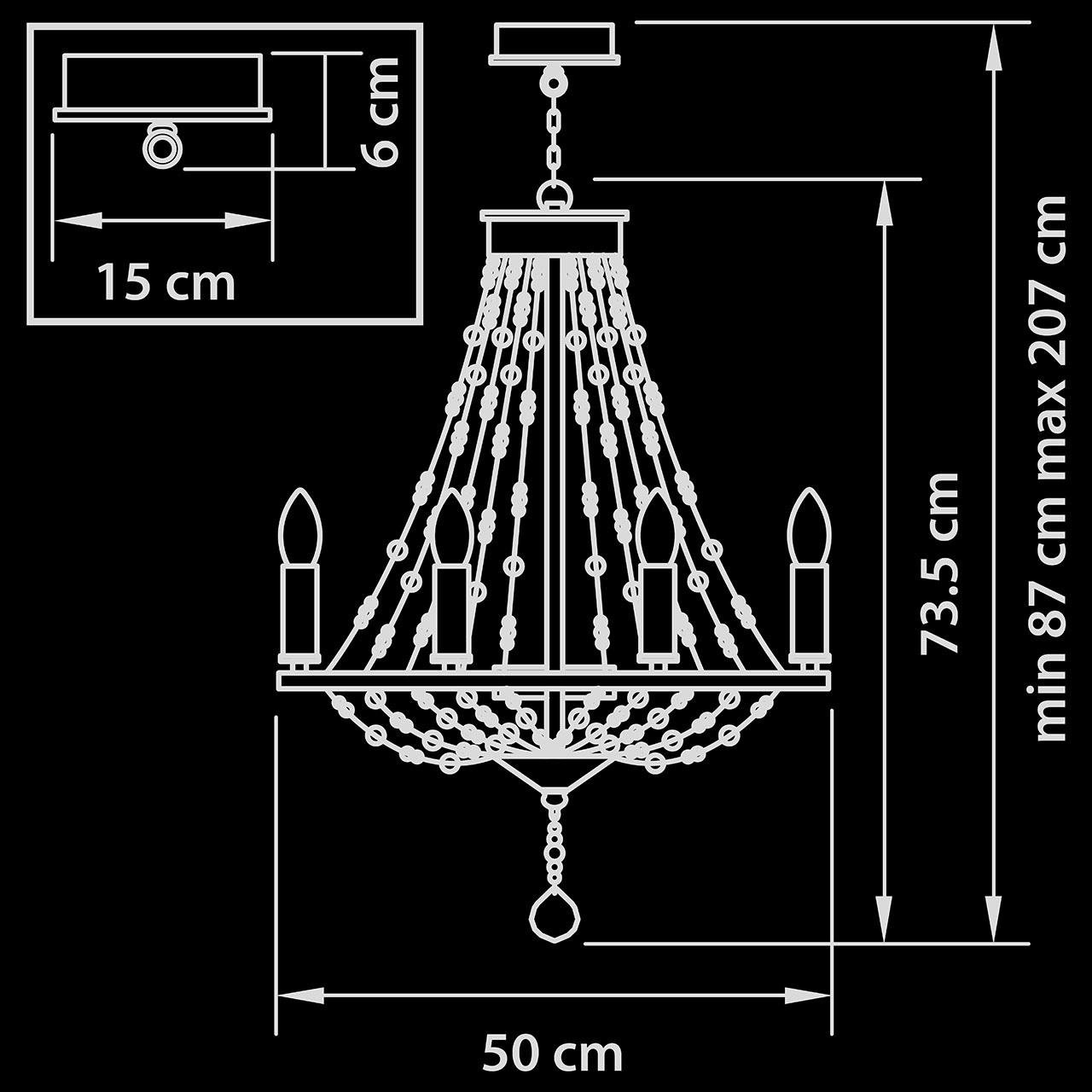 Подвесная люстра Lightstar Castello 744088 LIGHTSTAR ДИЗАЙНЕРСКИЕ, CASTELLO 076115 Коричневый  - Вид №1