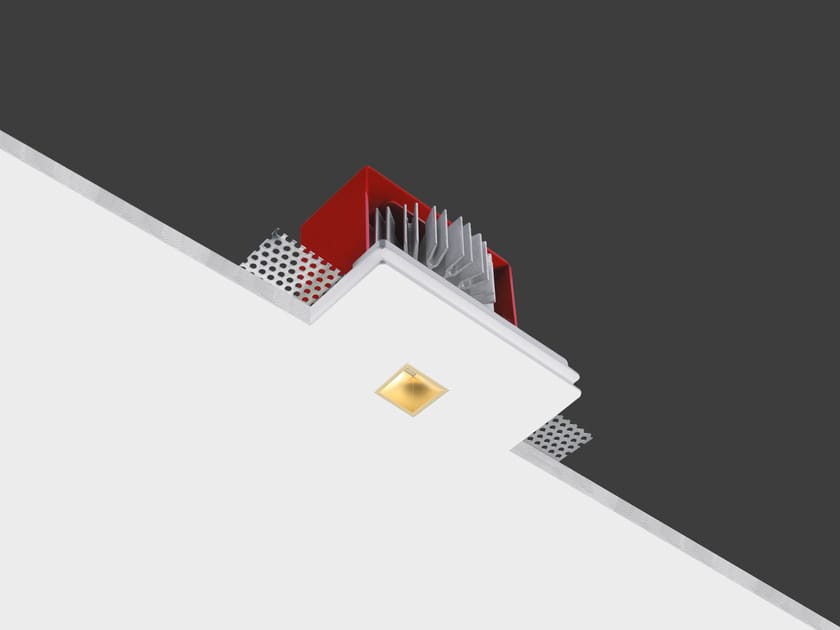 Квадратный светодиодный встраиваемый прожектор в AirCoral® Buzzi & Buzzi GENIUSQUARE BRASS ARCH-00138239