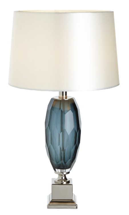 Настольная лампа Lucia (основание) 5828 PUSHA ВАЗА 061940 Белый;прозрачный;синий  - Вид №1