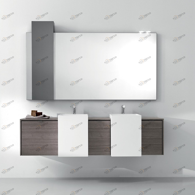 Комбинация ванной комнаты PV08 в отделке Prop 49 Milltek / 94 Canaletto MILLDUE PIVOT PIVOT08