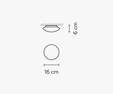 Настенный светильник / стеклянный потолочный светильник Vibia ARCH-00150919 - Вид №8