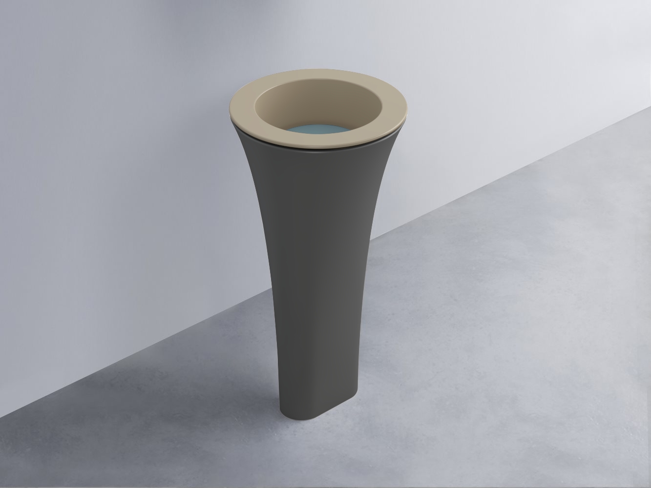 AMLA45-AV+AMPILT-PL+AMCOLT-CM Раковина Amedeo Tondo отдельностоящая cielo Enjoy + Amedeo Ceramica Cielo