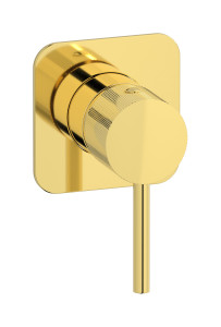 Внешние части встроенного смесителя на 1 потребителя. WE ARE IB id300oo Gold Industria