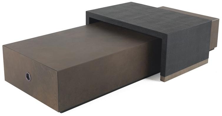 Gianfranco Ferré Home Прямоугольный журнальный столик из кожи Kay sun-id-1420551 - Вид №2