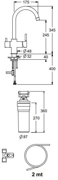 GUGLIELMI Смеситель для естественной воды  Fgap39107  - Вид №8