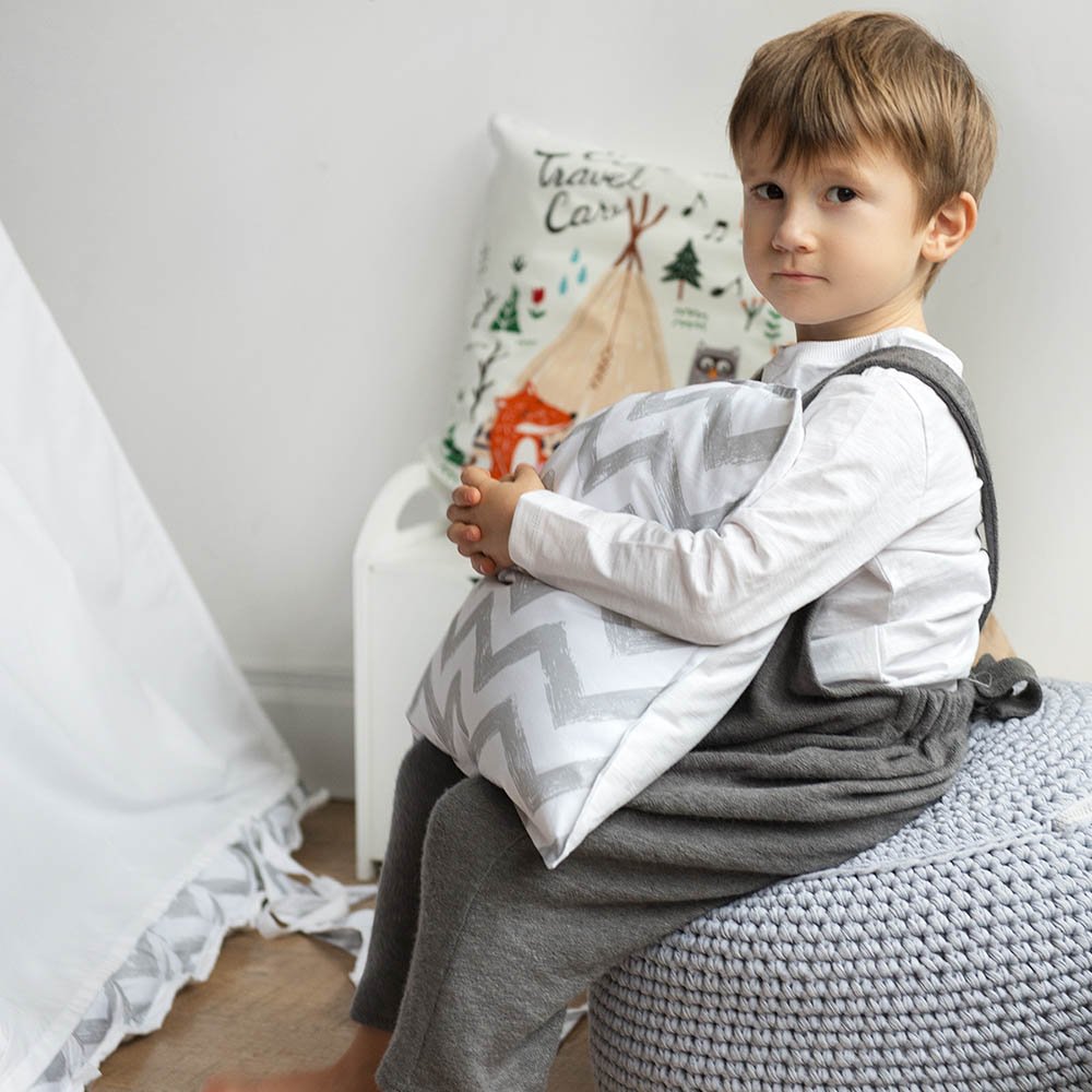 Наволочка 40х40 см Grey Zigzag VAMVIGVAM GREY ZIGZAG 281794 Серый Santreyd  - Вид №1