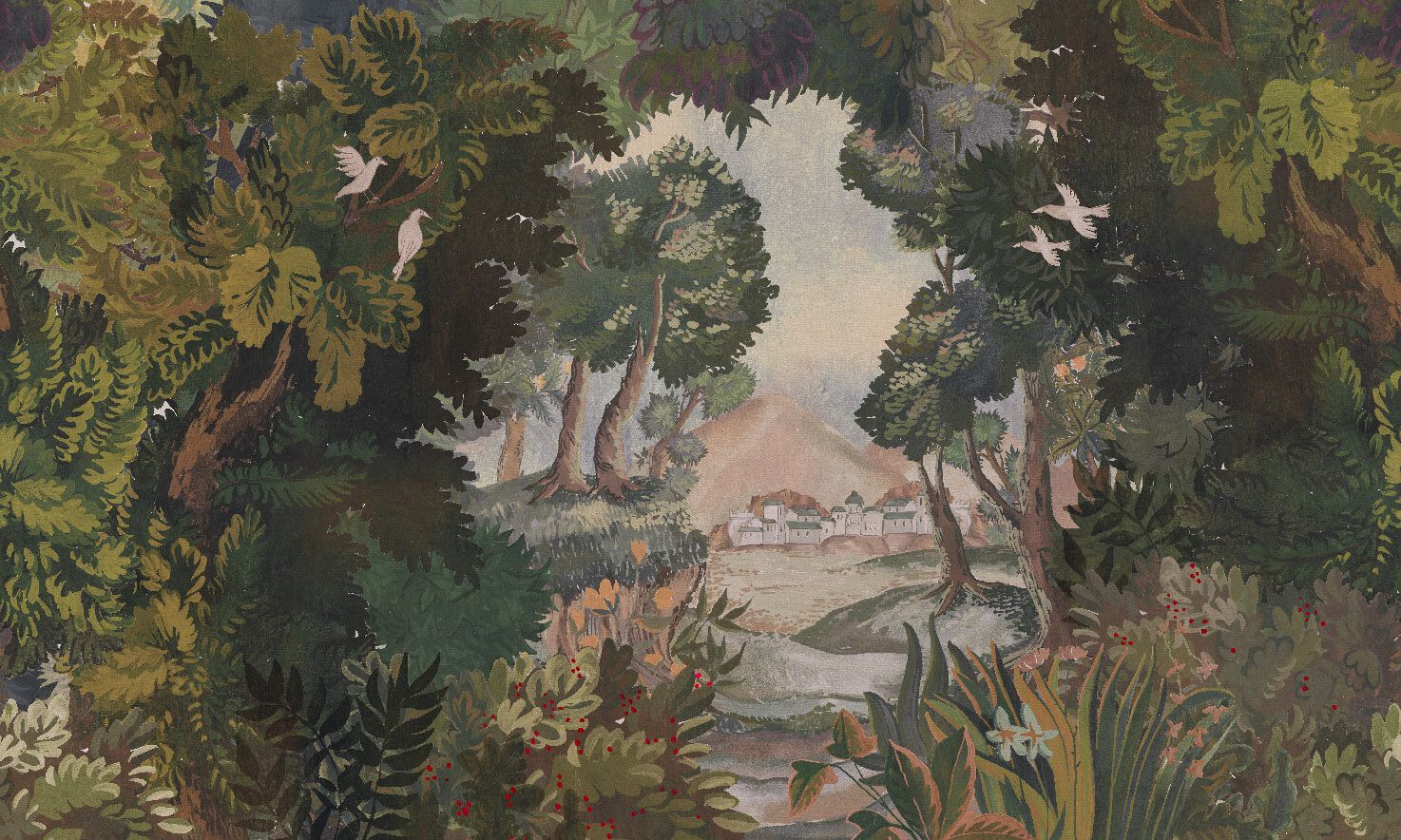 Обои с цветочными мотивами Jannelli&Volpi SHERWOOD ARCH-00085470 - Вид №1