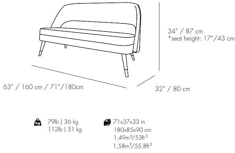 Mambo Unlimited Ideas Диван из ткани Ava sun-id-1464832 - Вид №4