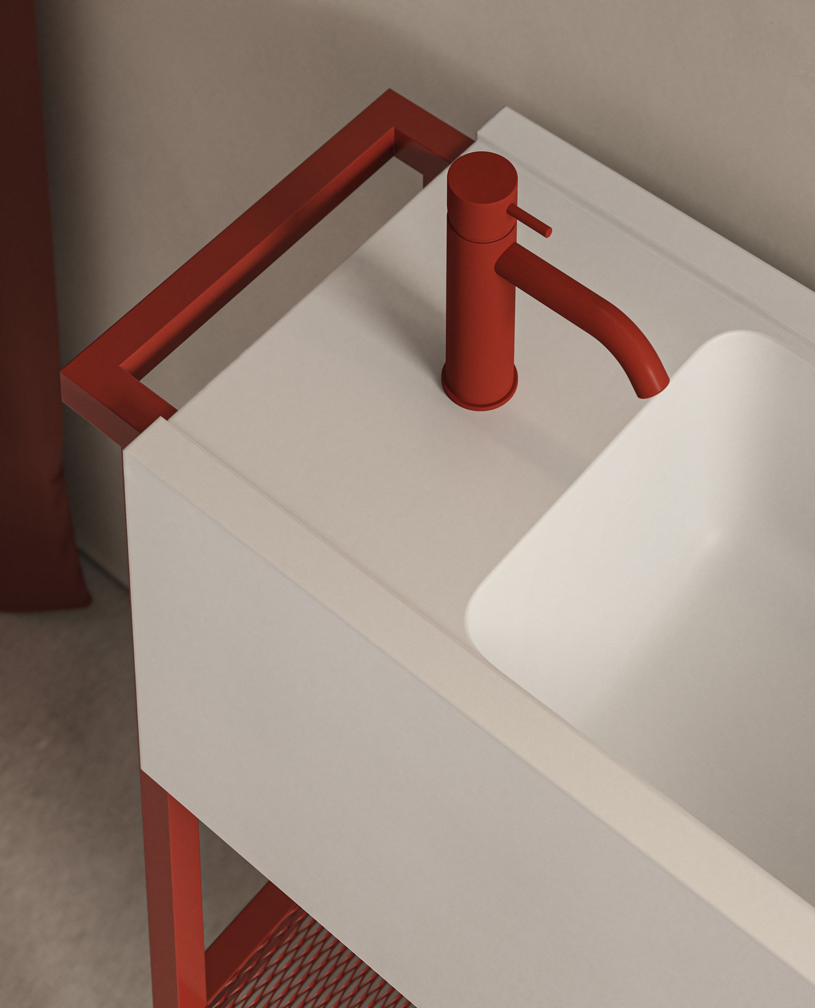 Бетонная одиночная прямоугольная раковина Moab Elledue ARCH-00152455 - Вид №1