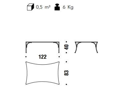 Журнальный столик из стали и цветной полиэтиленовой проволоки MOROSO M'afrique ARCH-00141477 - Вид №2