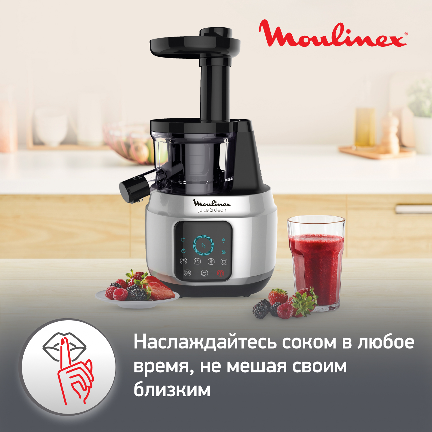 9225085 Соковыжималка электрическая Moulinex ZU420E10 серебристый STDN-0062702 - Вид №15