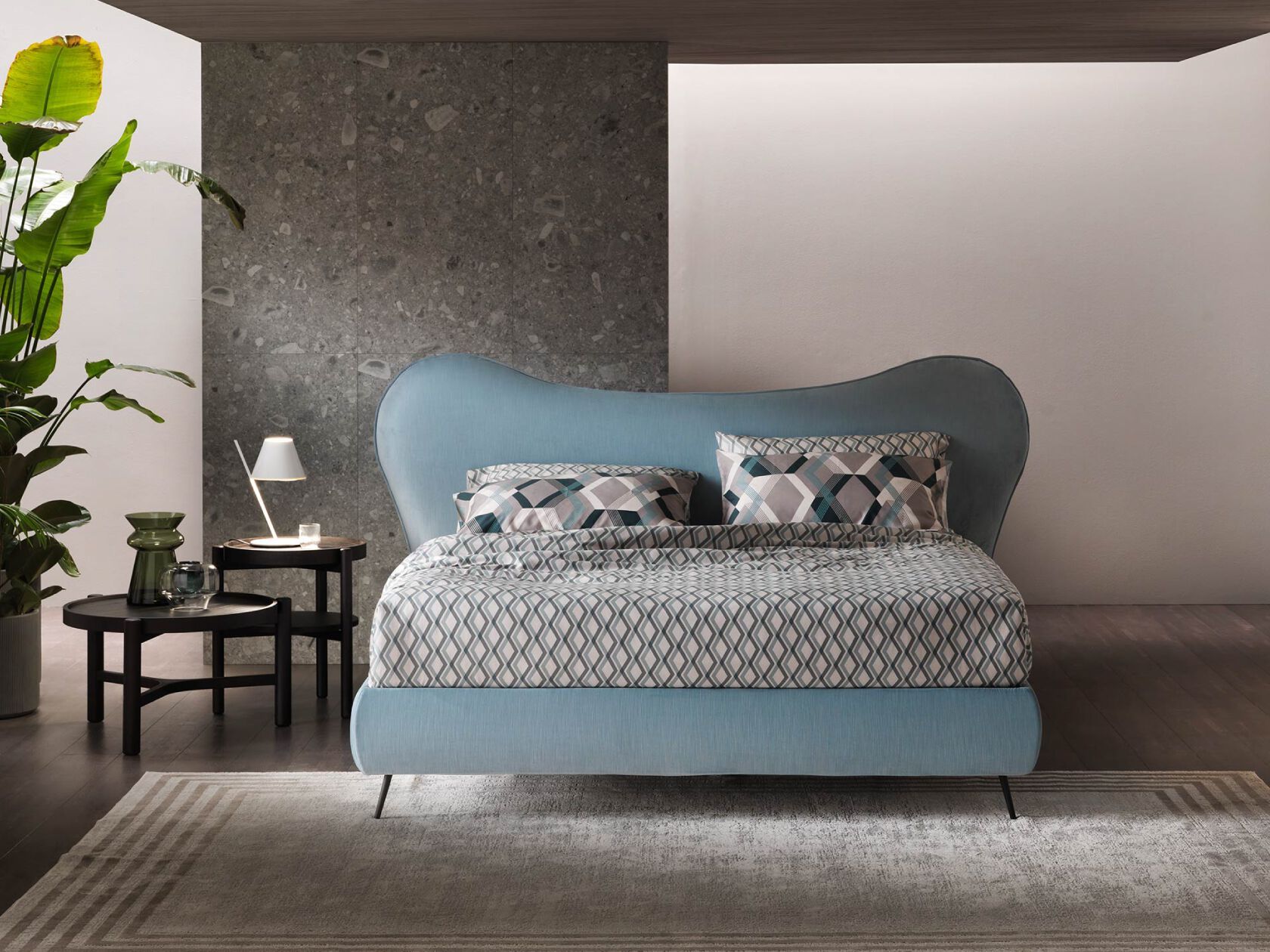 Мягкая кровать из ткани Altrenotti Soul ARCH-00145597