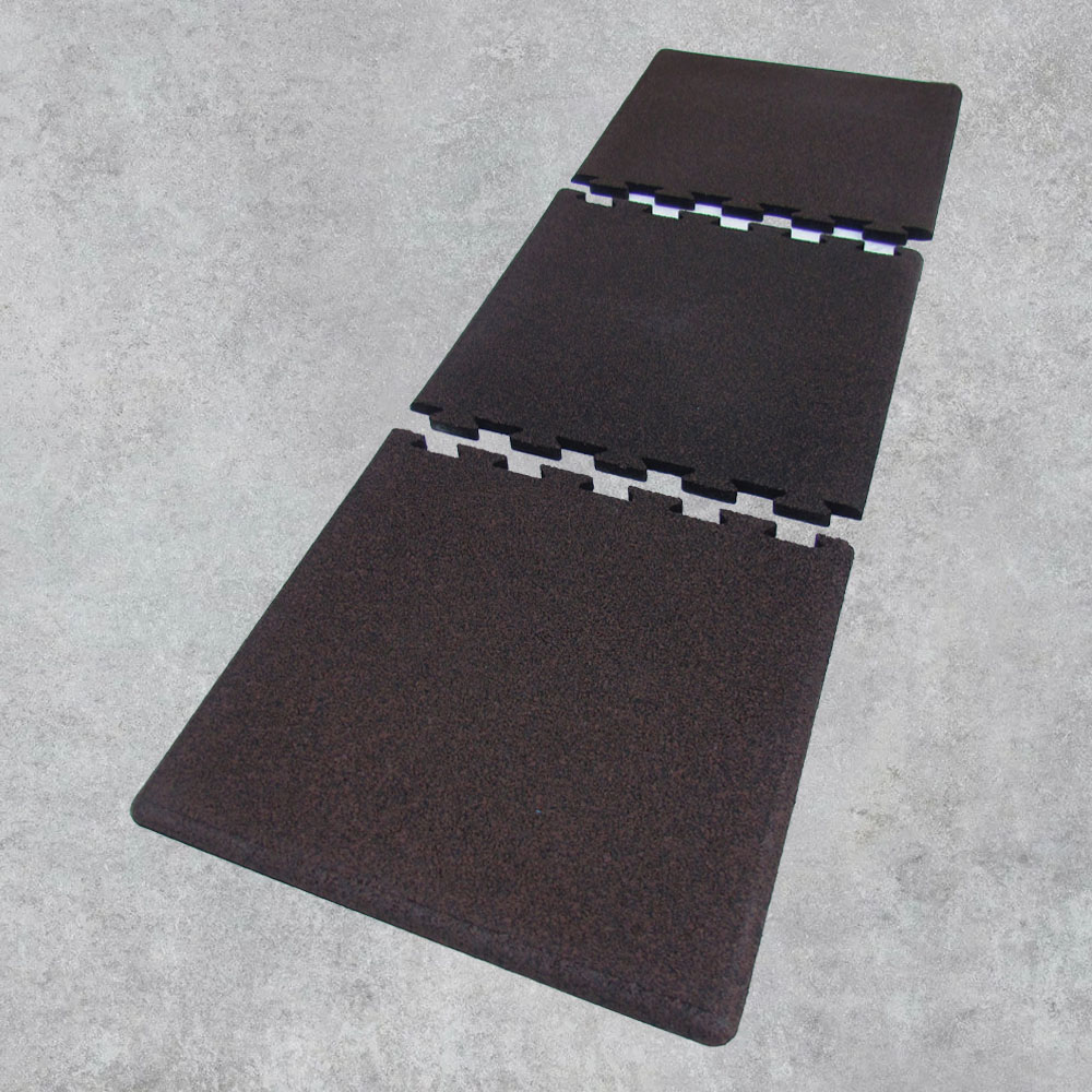 Садовая дорожка из трех элементов коричневая. Резиновое покрытие ЭКОПРОФИТ ДРСКор003 - Вид №2