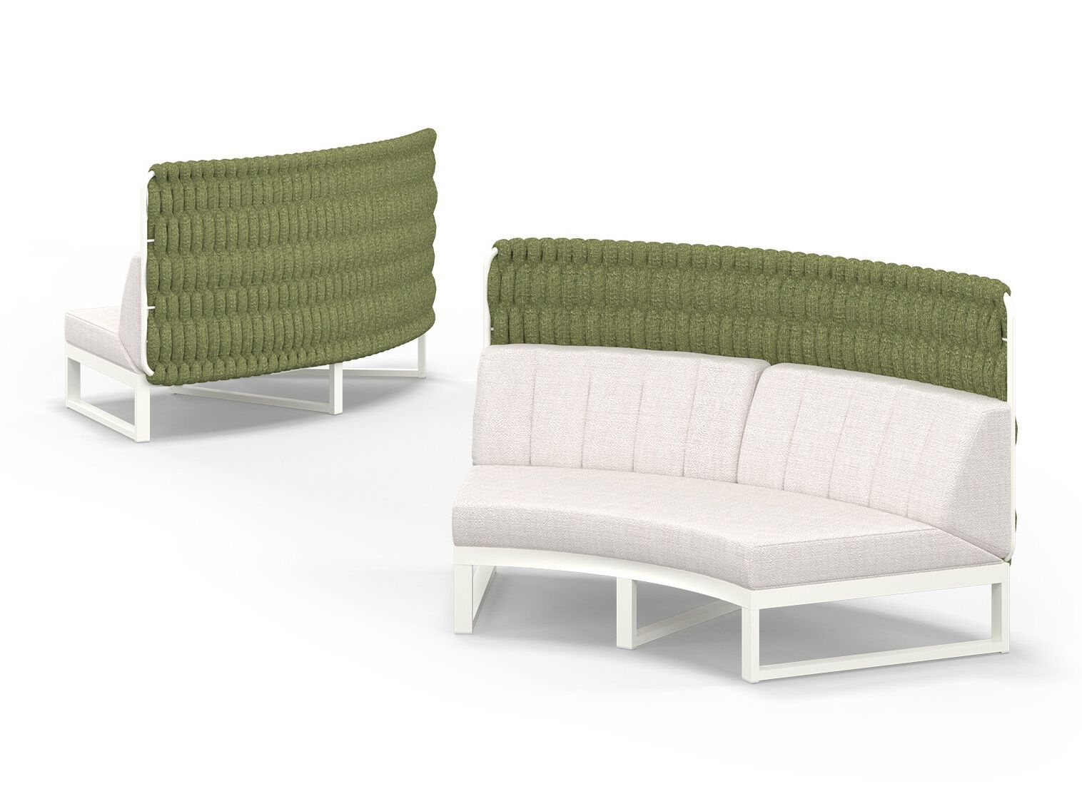 Модульный изогнутый садовый диван с высокой спинкой MAMAGREEN Munia ARCH-00110901 - Вид №3