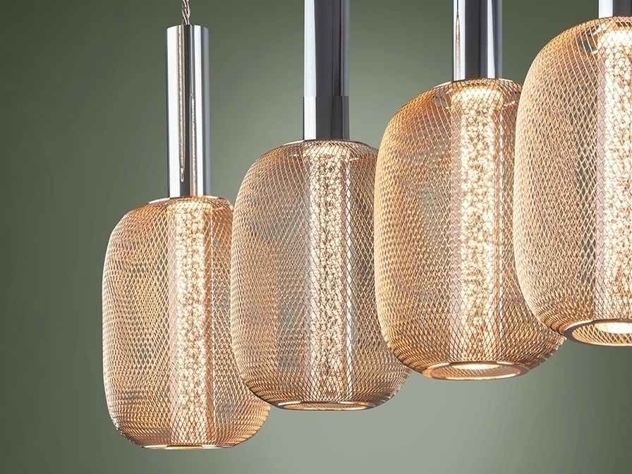 099152 Подвесной светильник 4L хром/золото Schuller Micron  - Вид №1