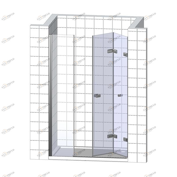 Душевая дверь в нишу 120x200 GK-863CP стекло прозрачное 6 мм GUTEWETTER TREND DOOR 120X200GK863CP