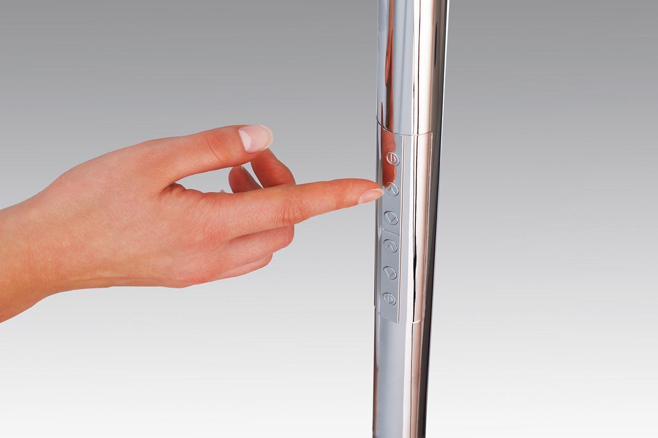 Торшер с диммером 185х41 см хром Tonda Stehfluter 70491 PAULMANN TONDA STEHFLUTER 00-3889550 Хром  - Вид №1