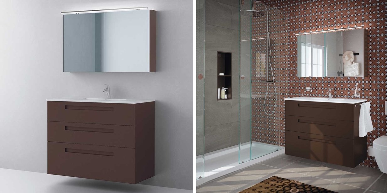 Avila Dos Тумба с раковиной PLUS 100 (3 ящика) Color 44 Paris Essentials 27013100120383N44 - Вид №1