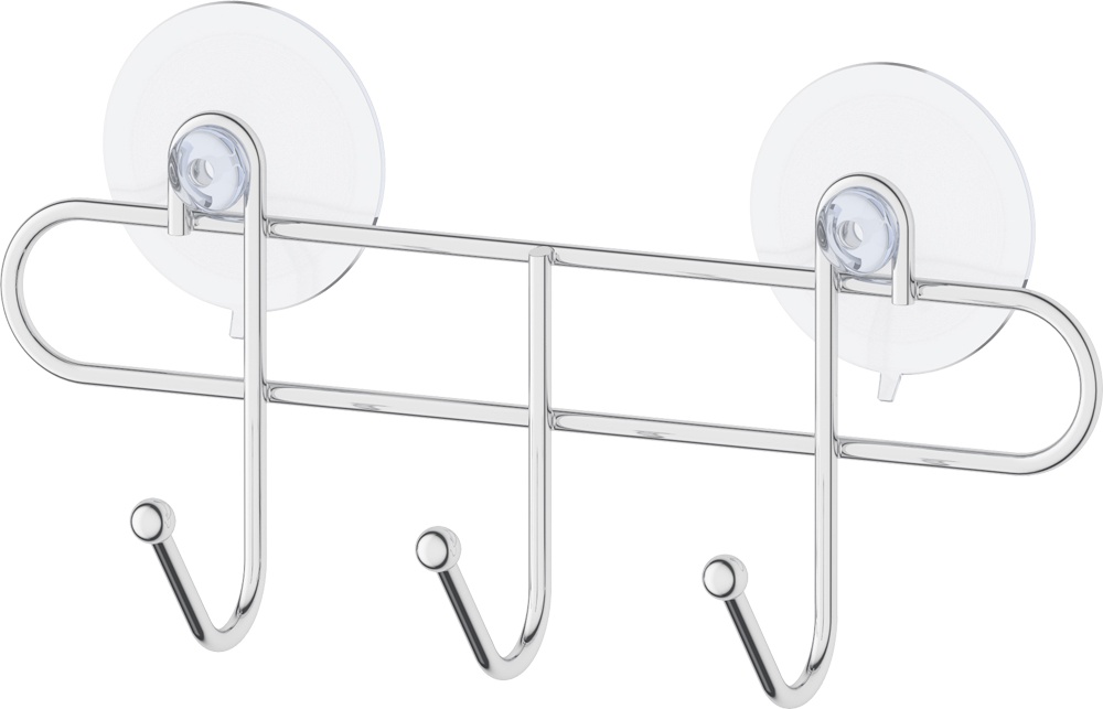 GHI 101 Планка с 3-мя крючками для крепления на вакуумных присосках 20,5 cm SORCOSA Deco