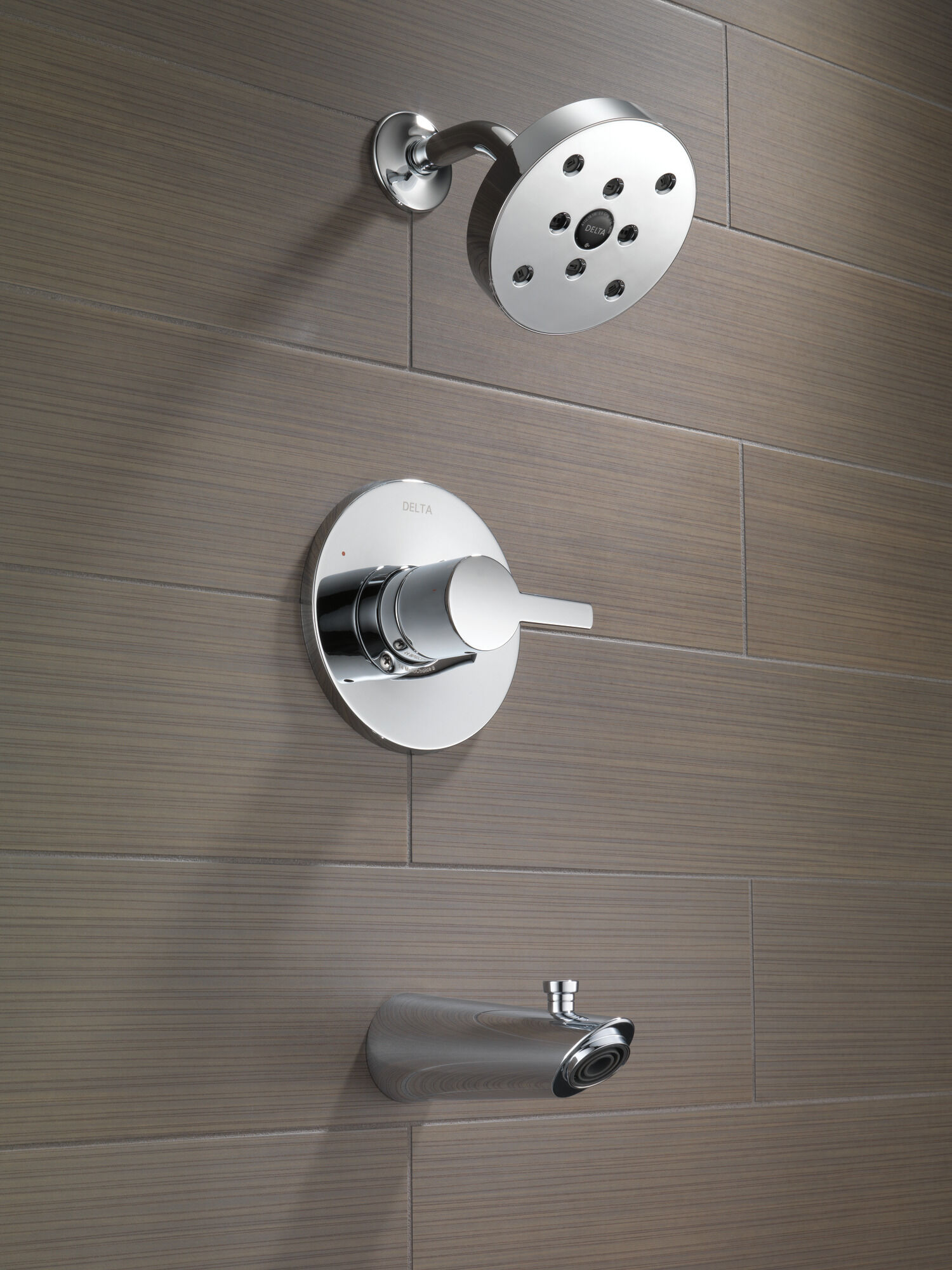 T14461-SS Monitor® 14 Series H2Okinetic® для ванны и душа Delta Faucet Compel Нержавеющая сталь  - Вид №4