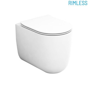 MIL110323 Приставной унитаз напольный Черный Olympia Ceramica Milady Италия