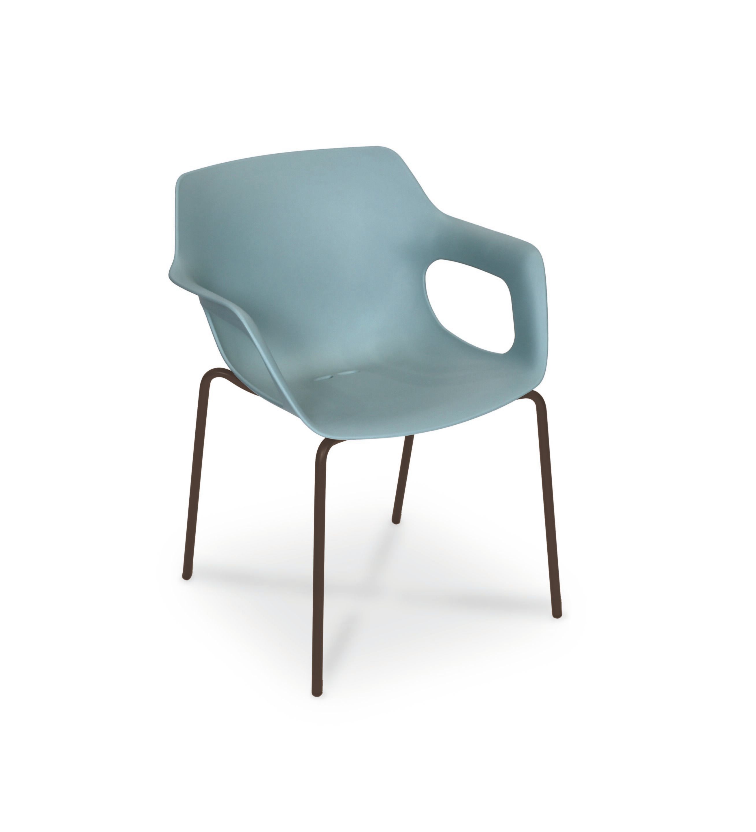 Рециркулированный пластиковый штабелируемый стул с подлокотниками FISCHER MÖBEL Tempus ARCH-00012753 - Вид №15