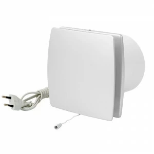 Накладной вентилятор Europlast Т100WP- с проводом и выключателем, белый