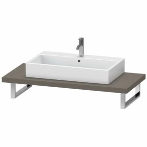 LC102C09090 L-Cube Консоль для накладных раковин и встраиваемых умывальников Фланелево-серый шелковисто-матовый лак