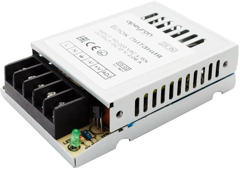 APEYRON Блок питания 25Вт 12В для светодиодного освещения 13444516