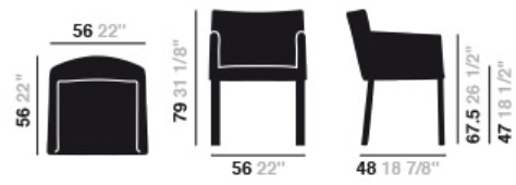 arper Мягкое кресло с подлокотниками Masai sun-id-1481329 - Вид №4