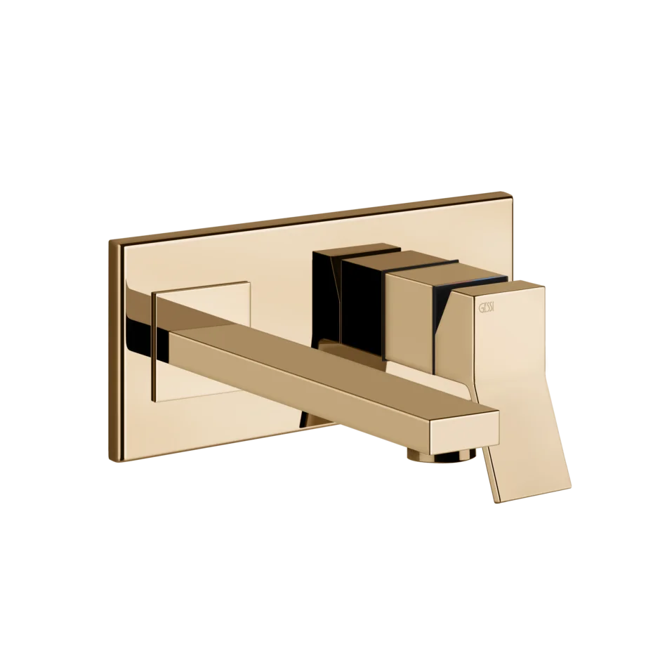 Смеситель для умывальника 53088 735 Gessi Rettangolo k ТЕПЛАЯ БРОНЗА PVD 53088735