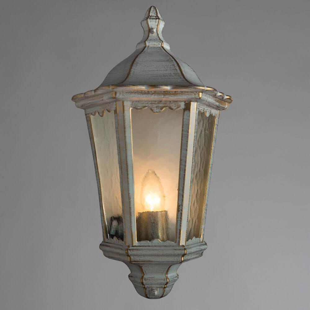 Уличный настенный светильник белый Arte Lamp Portico A1809AL-1WG ARTE LAMP ПОД СТАРИНУ, ФОНАРЬ 00-3897337 Белый  - Вид №2
