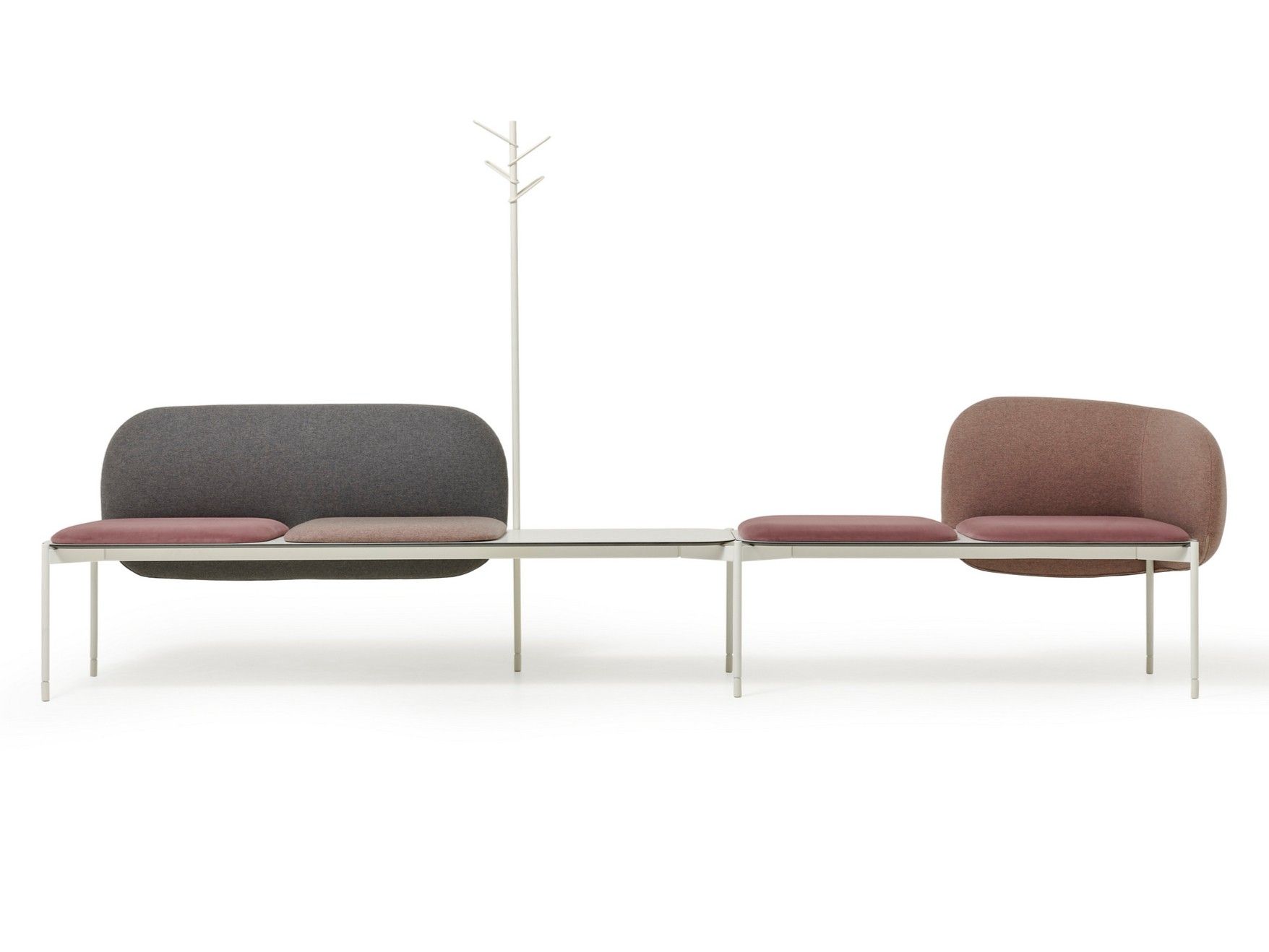 Модульная скамья из ткани со спинкой Diemme ARCH-00117888