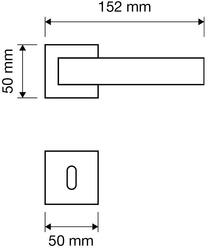 LINEA CALI' Ручка из латуни на розетке с замком Dynamic sun-id-1417306 - Вид №2