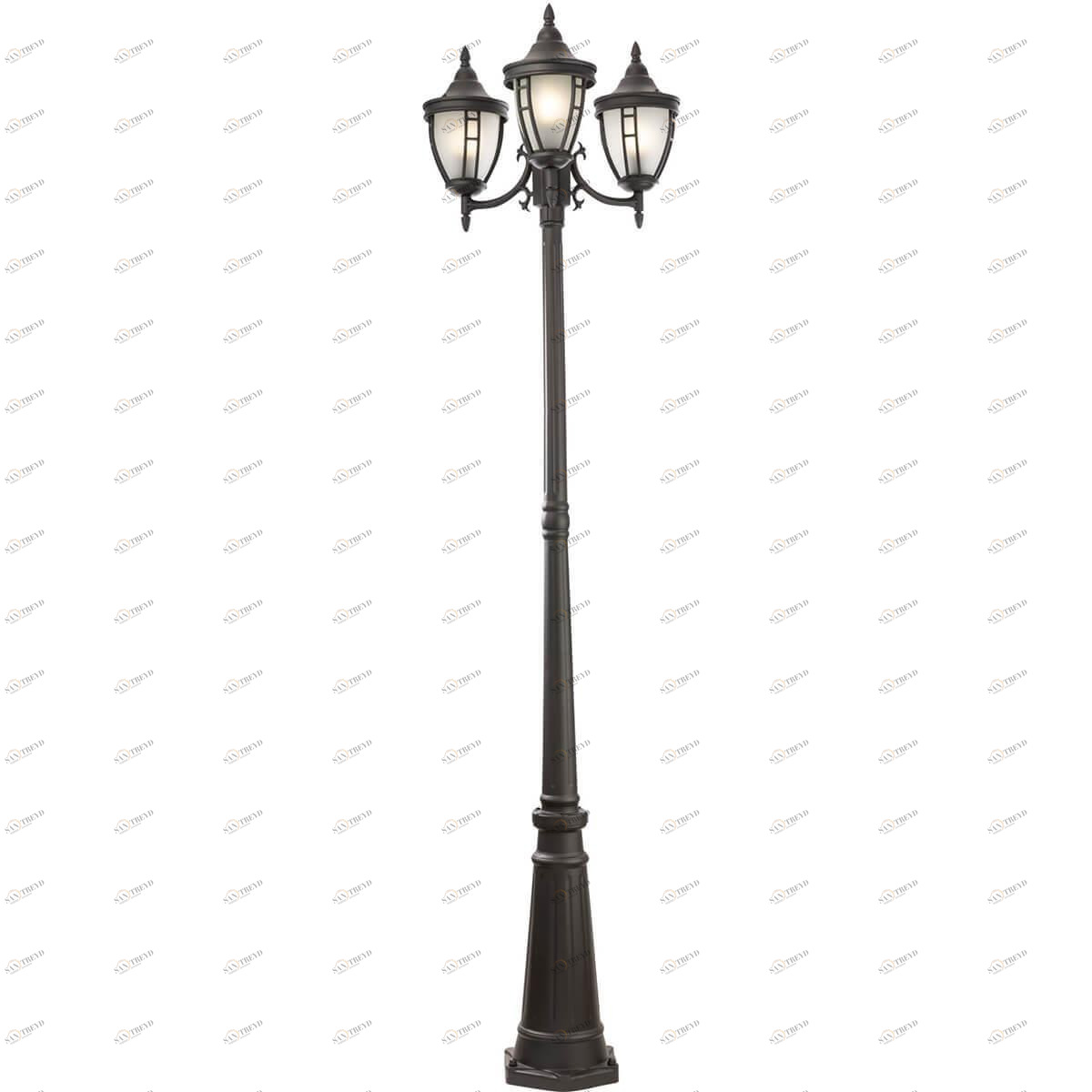 Садово-парковый светильник чёрный Maytoni Novara O026FL-03B MAYTONI ФОНАРЬ 00-3895542 Черный 