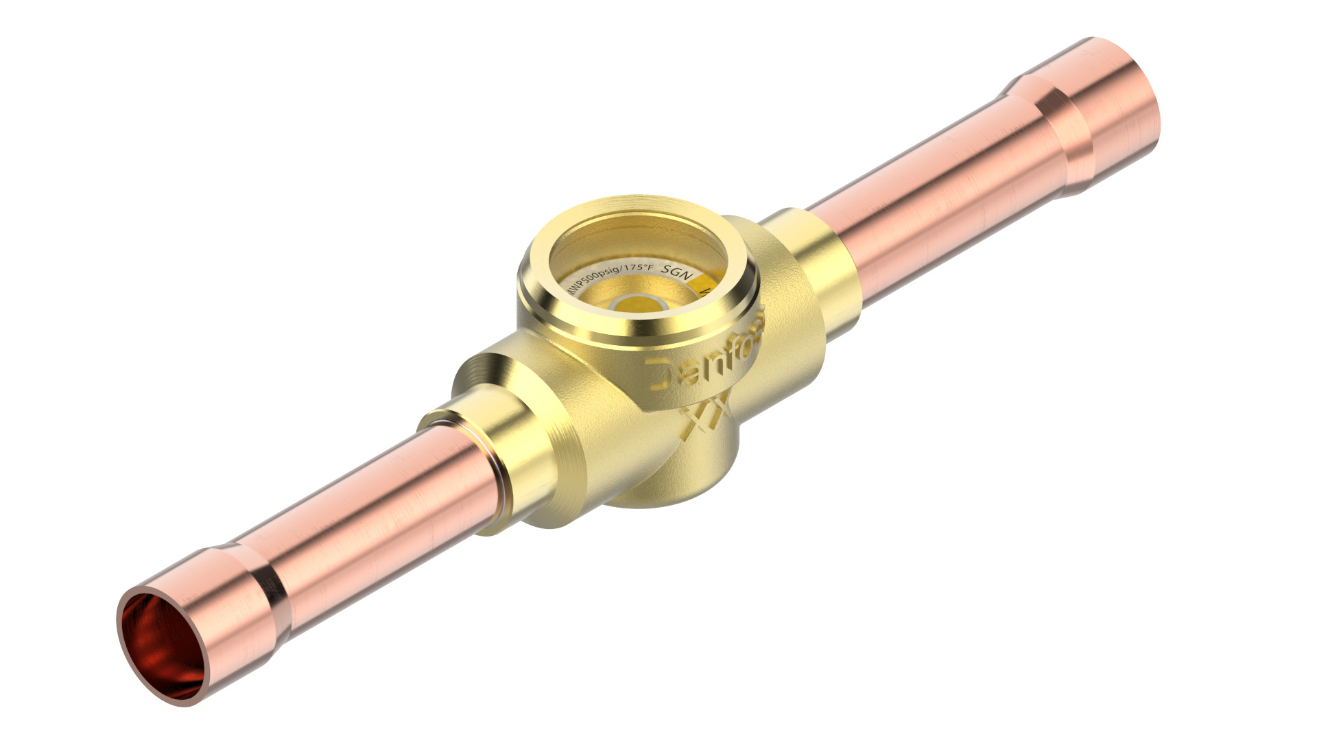 Danfoss SGN — Смотровые стекла с индикатором влажности SGN 10s Смотровое стекло 014-0182  - Вид №2
