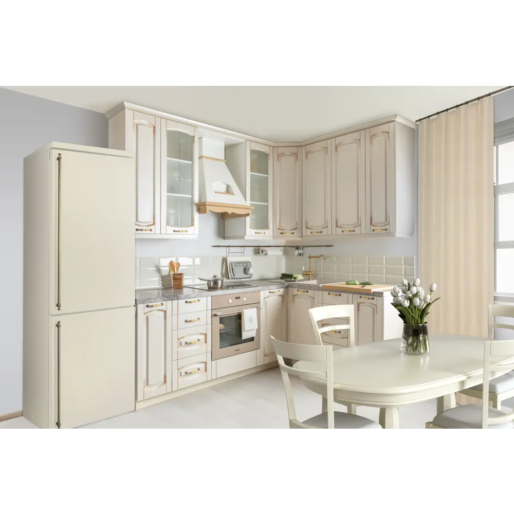 Фасад для кухонного ящика Петергоф 39.7x38.1 см Delinia ID МДФ цвет бежевый STLM-2034357 - Вид №3