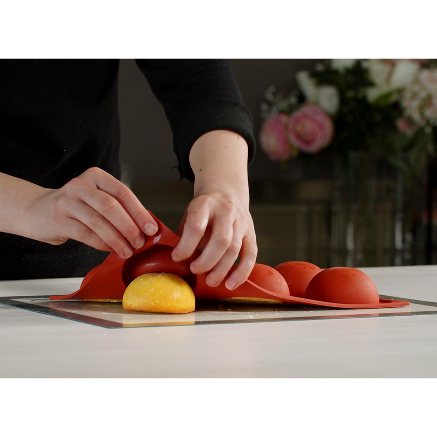 20.002.00.0065 Форма для приготовления пирожных half sphere 18,5 х 33,5 см силиконовая Silikomart  - Вид №10