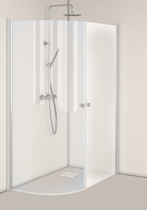 1450455 Igloo Pro J + Душевой Уголок Прямой, Матовый 80X80 Hafa Прозрачный  - Вид №1