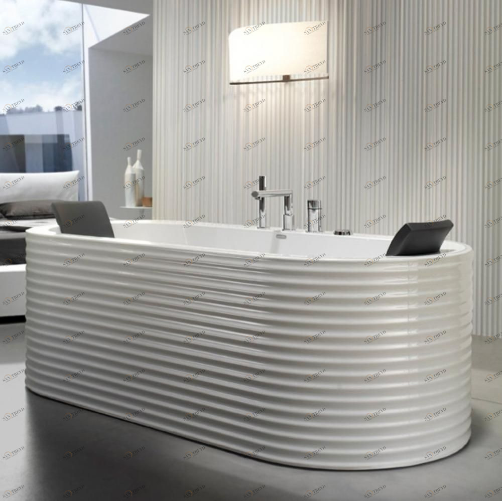 Ванна свободно стоящая с аэромассажем Yuma Line 180 см Karolitalia BLUBLEUYUMALINEBLUAIR180