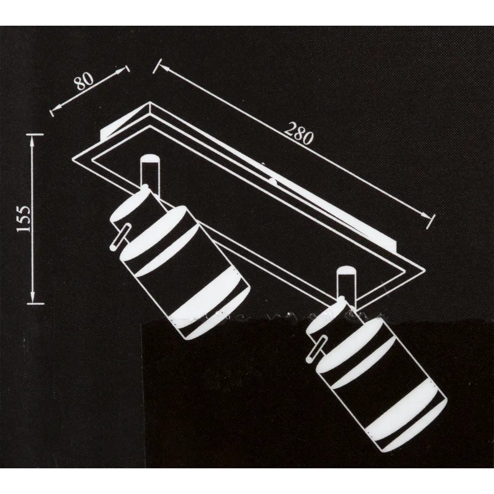 Светильник накладной Bergamo 2хGU10 IP44 цвет хром/никель Escada STLM-2103465 - Вид №6